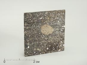 Метеорит Aba Panu, пластина 3х3 см (4-4,5 г)