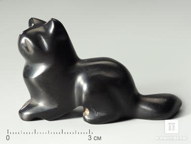 Гагат. Соболь из гагата, 6,2х3,7х2,2 см