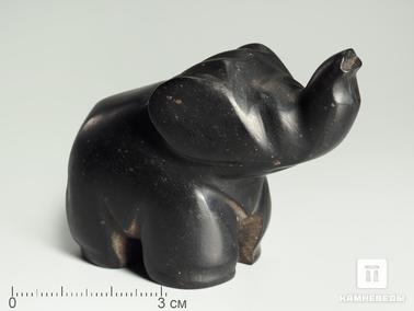 Гагат. Слон из гагата, 6,5х5х3,1 см