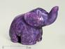 Слон из чароита, 6,8х5х3,4 см, 4200, фото 1