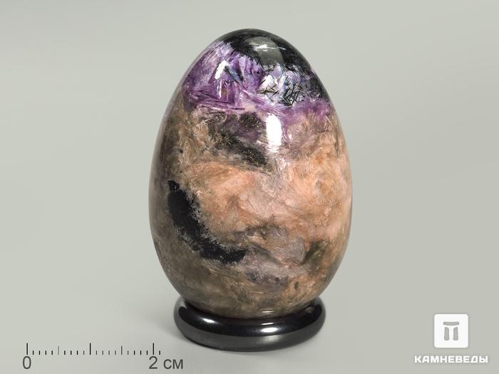 Яйцо из чароита, 4,9х3,5 см, 4205, фото 1