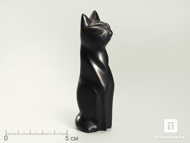 Гагат. Кошка из гагата, 10х3,1х3 см