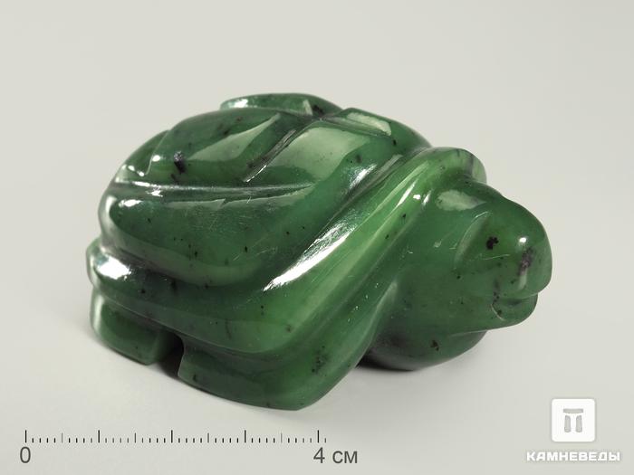 Черепаха из нефрита, 7,2х4,7х3,4 см, 4330, фото 1