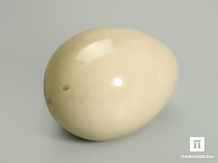 Яйцо из белого нефрита с отверстием для йони (тренировки интимных мышц), 4,2х3 см, 4312, фото 1