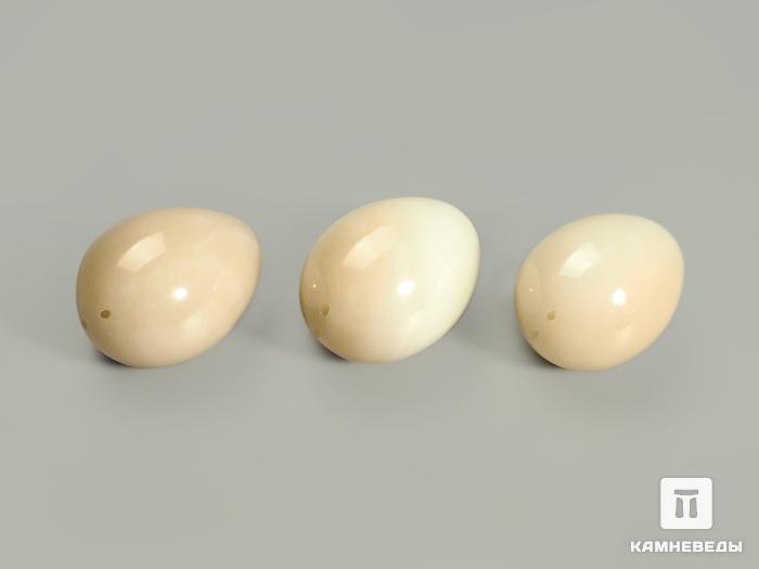 Яйцо из белого нефрита с отверстием для йони (тренировки интимных мышц), 4,2х3 см, 4312, фото 2