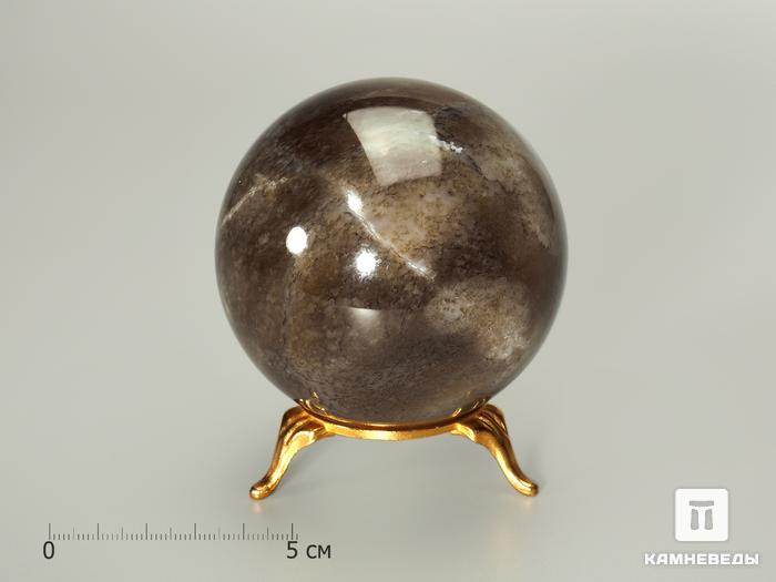 Шар из мохового нефрита, 74 мм, 4378, фото 1