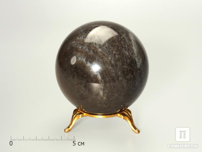 Шар из нефрита мохового, 76 мм, 4379, фото 2