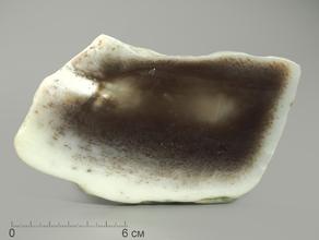 Нефрит моховой, полированный срез 13-14 см