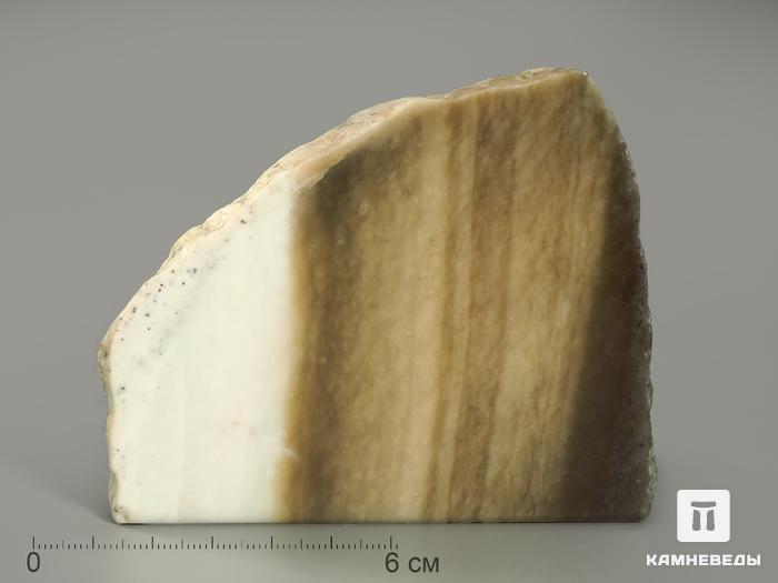 Нефрит, полированный срез 9х8 см, 4403, фото 1
