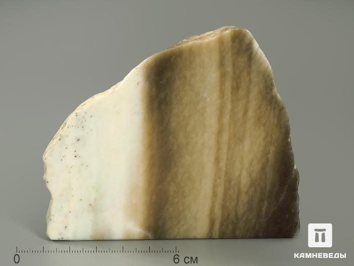 Нефрит, полированный срез 9х8 см, 4403, фото 2