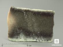 Нефрит моховой, полированный срез 11,2х8х1,1 см