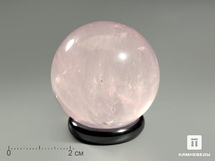 Шар из розового кварца, 34-35 мм, 21-60/2, фото 1