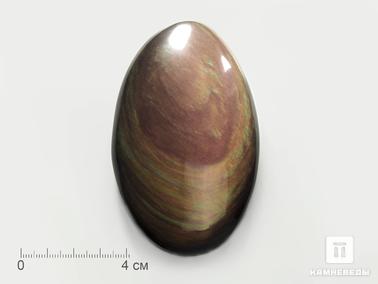 Обсидиан. Обсидиан радужный, полированная галька 8-10 см (140-170 г)