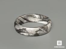 Кольцо из метеорита Сеймчан, ширина 5 мм