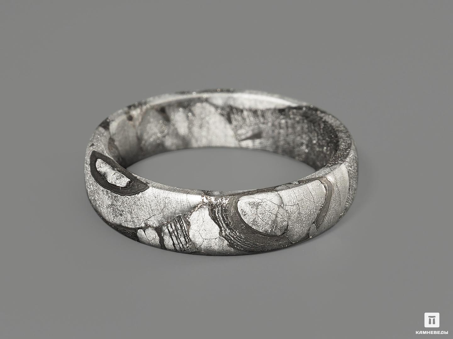 Кольцо из метеорита Сеймчан, ширина 5 мм кольцо из серебра р 18 5 sokolov 94013631
