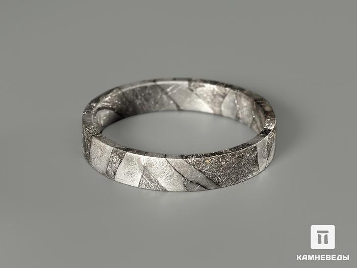 Кольцо из метеорита Сеймчан, ширина 3,5 мм, 4644, фото 2