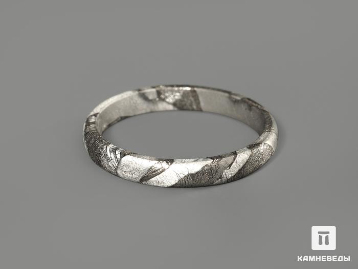 Кольцо из метеорита Сеймчан, ширина 3 мм, 4655, фото 1