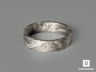 Метеориты. Кольцо из метеорита Muonionalusta, ширина 5 мм