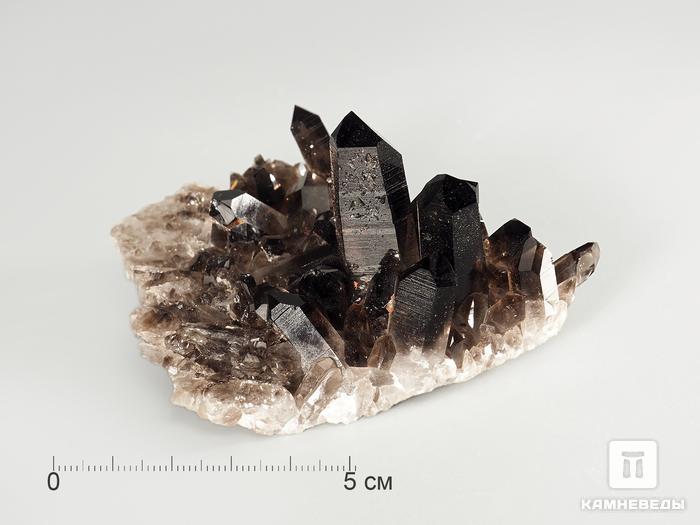 Раухтопаз (дымчатый кварц), друза 9х7,7х4,6 см, 4748, фото 1