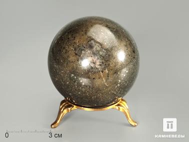 Доломит, Пирит. Шар из пирита в доломите, 64 мм