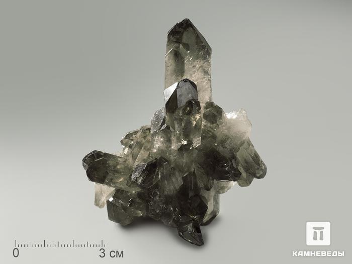 Раухтопаз (дымчатый кварц), друза 8,4х6х3,2 см, 4851, фото 1