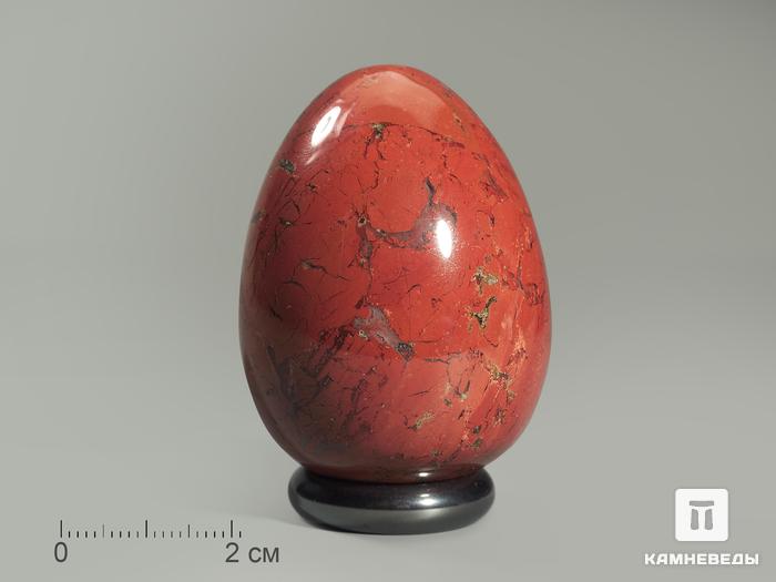 Яйцо из красной яшмы, 5 см, 2267, фото 6