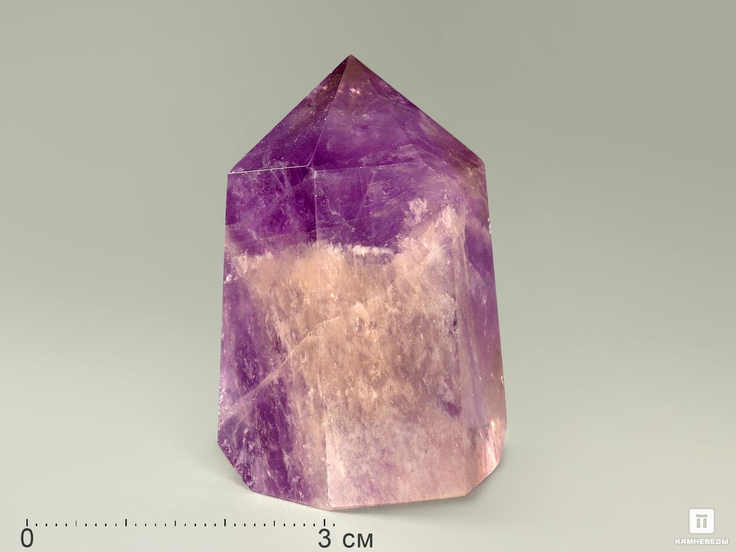 Аметист в форме кристалла, 4,5-5 см, 5000, фото 6