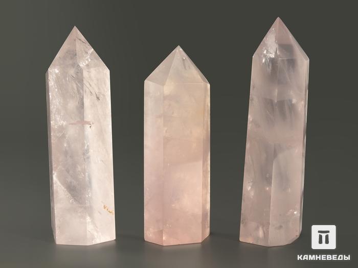 Розовый кварц в форме кристалла, 7-8 см (60-70 г), 4973, фото 2