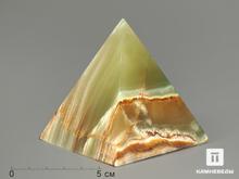 Пирамида из мраморного оникса, 7,5х7,5 см