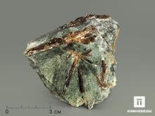 Лампрофиллит в эгирине, 6,6х6,2х4,3 см