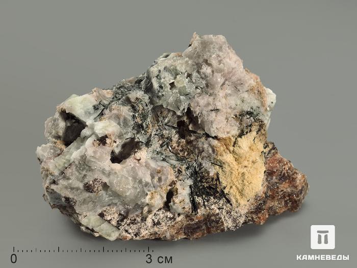 Баритолампрофиллит с манганоэвдиалитом и апатитом, 7,1х4,4х4,3 см, 5033, фото 2