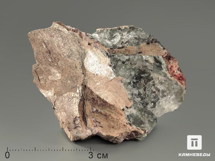Мурманит с феррокентбрускитом и манганоэвдиалитом, 6,4х4,8х3,4 см, 5035, фото 1