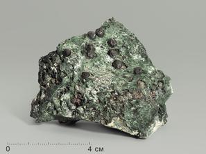 Лопарит-(Ce), Эгирин. Лопарит в эгирине, 7х5,6х2,6 см