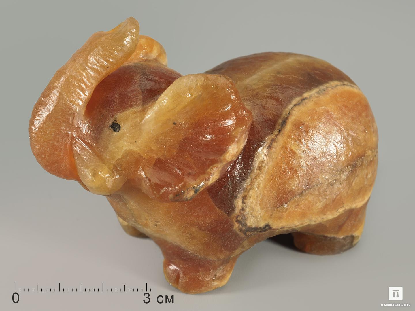 Слон из симбирцита, 8,3х6х4,6 см, 5294, фото 1