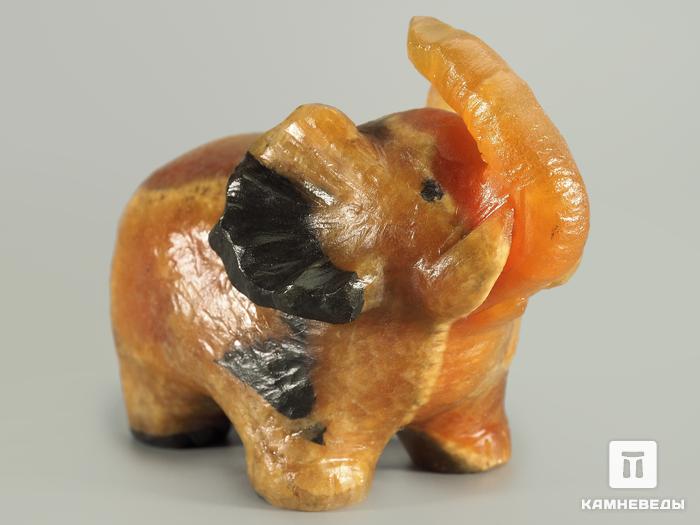 Слон из симбирцита, 8,3х6х4,6 см, 5294, фото 3