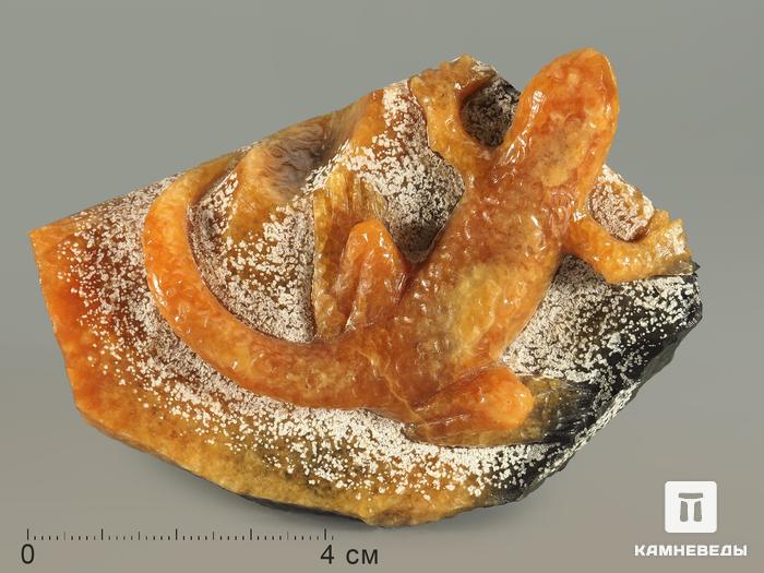 Ящерица из симбирцита, 9х6х4,5 см, 5291, фото 1