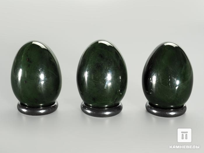 Яйцо из темного нефрита, 4,3х3,1 см, 5240, фото 2