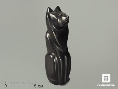 Гагат. Волк из гагата, 13,1х4,8х4 см