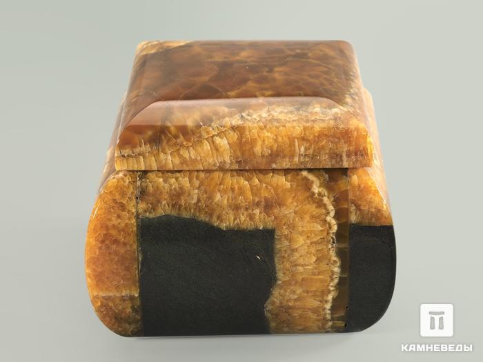 Шкатулка из симбирцита, 7,3х7,3х6 см, 5297, фото 2