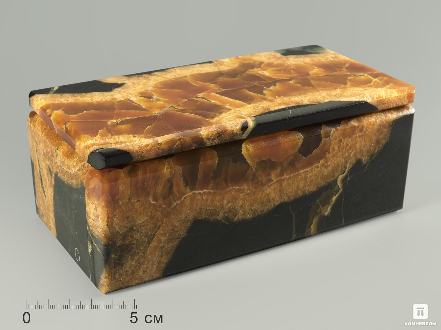 Шкатулка-купюрница из симбирцита, 17,5х8,9х6,9 см, 5301, фото 1