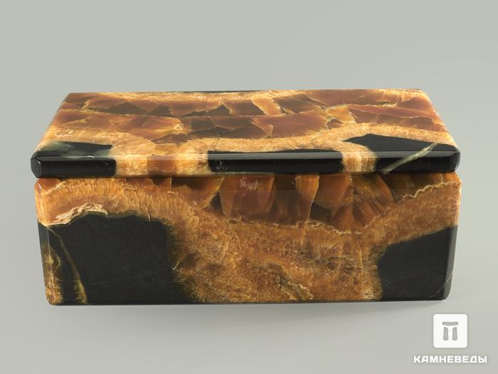 Шкатулка-купюрница из симбирцита, 17,5х8,9х6,9 см, 5301, фото 2