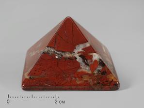 Пирамида из красной яшмы, 4х4 см