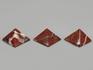 Пирамида из красной яшмы, 4х4 см, 20-27/1, фото 5