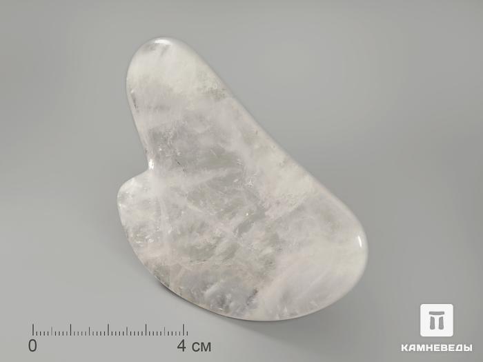 Массажёр для лица Гуаша из кварца, 8х5,5 см, 5594, фото 1