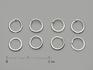 Фурнитура «Колечки» металлические разъёмные, 6 мм (100 шт), цвет серебро, 14-2/8, фото 3