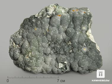 Клинохлор, Магнетит, Серафинит. Клинохлор (серафинит) на магнетите, 13,5х11,3х6,5 см