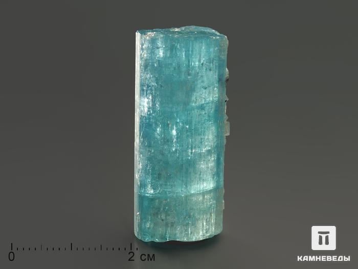 Аквамарин (голубой берилл), кристалл 3,6х1,6х1,3 см, 5453, фото 1