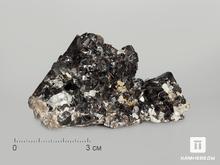 Касситерит с кварцем, топазом и бертрандитом, 5,5х4,6х3,2 см