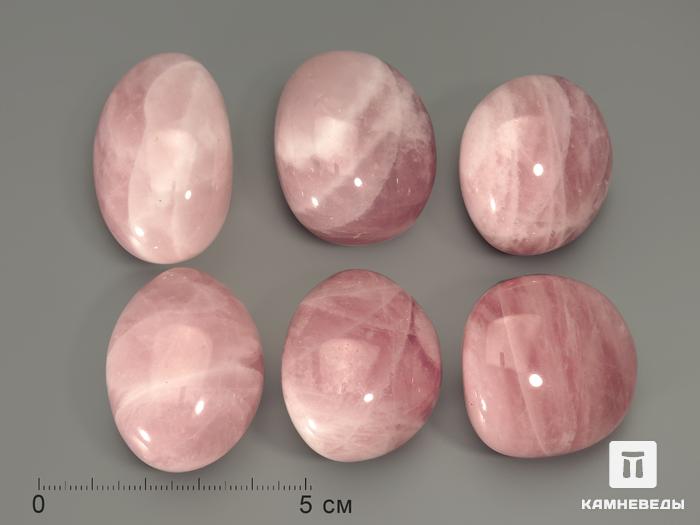 Розовый кварц, крупная галтовка 3,5-4 см (35-40 г), 5694, фото 1
