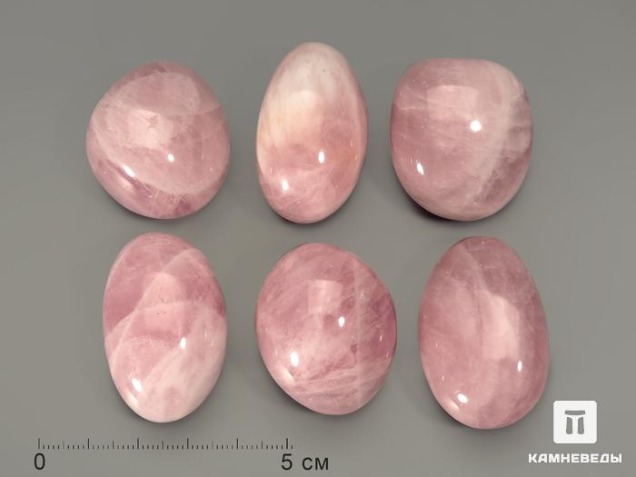 Розовый кварц, крупная галтовка 3,5-4 см (30-35 г), 5693, фото 1